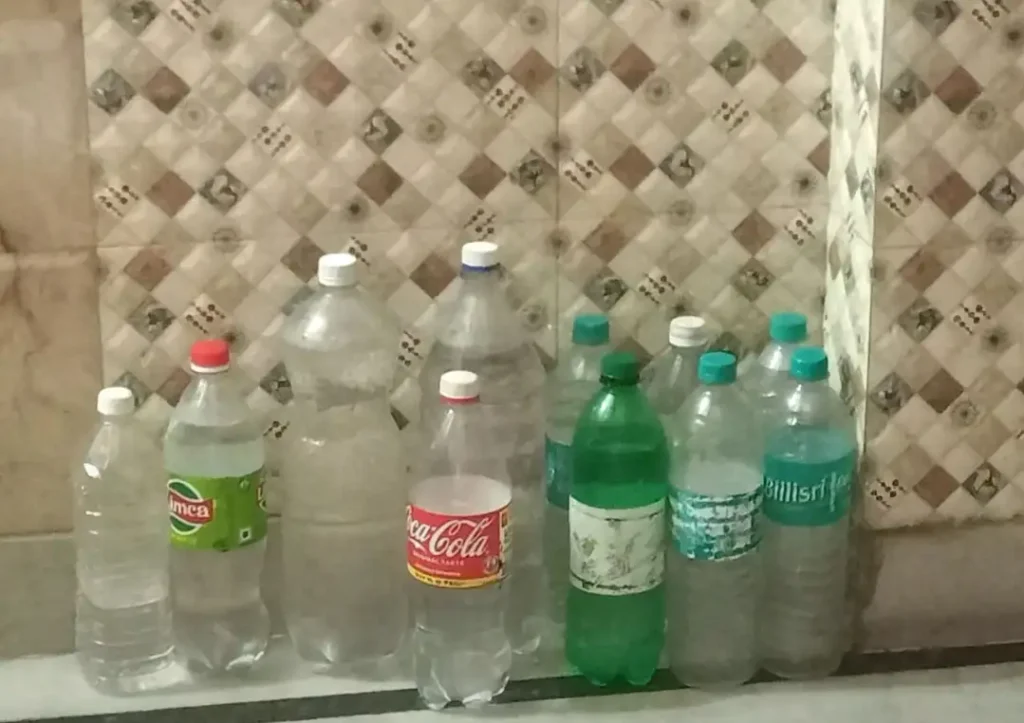 Plastic water bottles